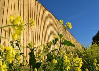 timber noise barrier